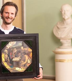 Internet-Entdeckung? Hinterglasbild und mehr