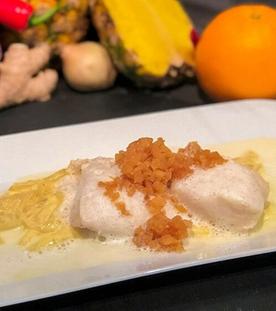 Kabeljau mit Ananas