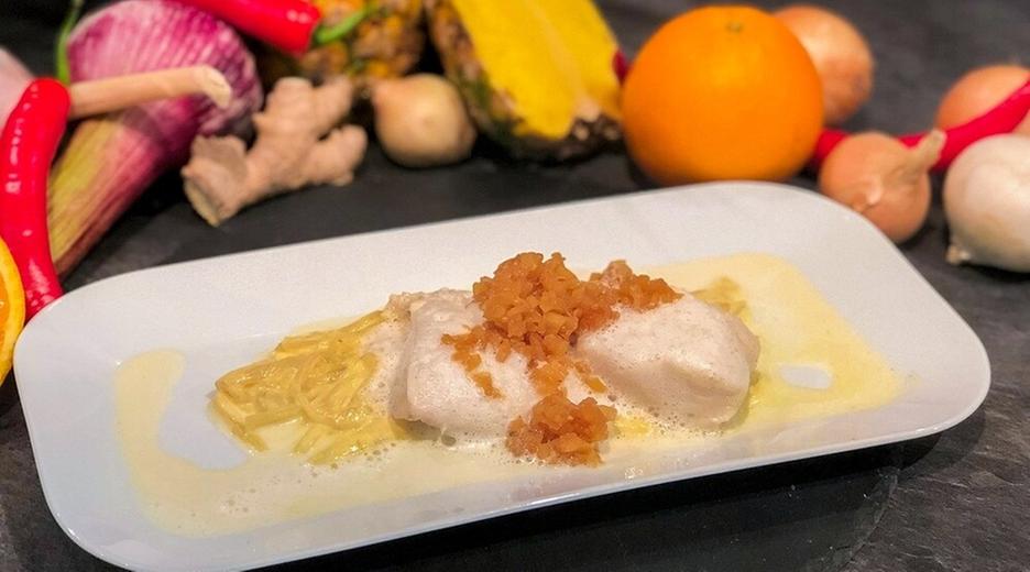 Kabeljau mit Ananas