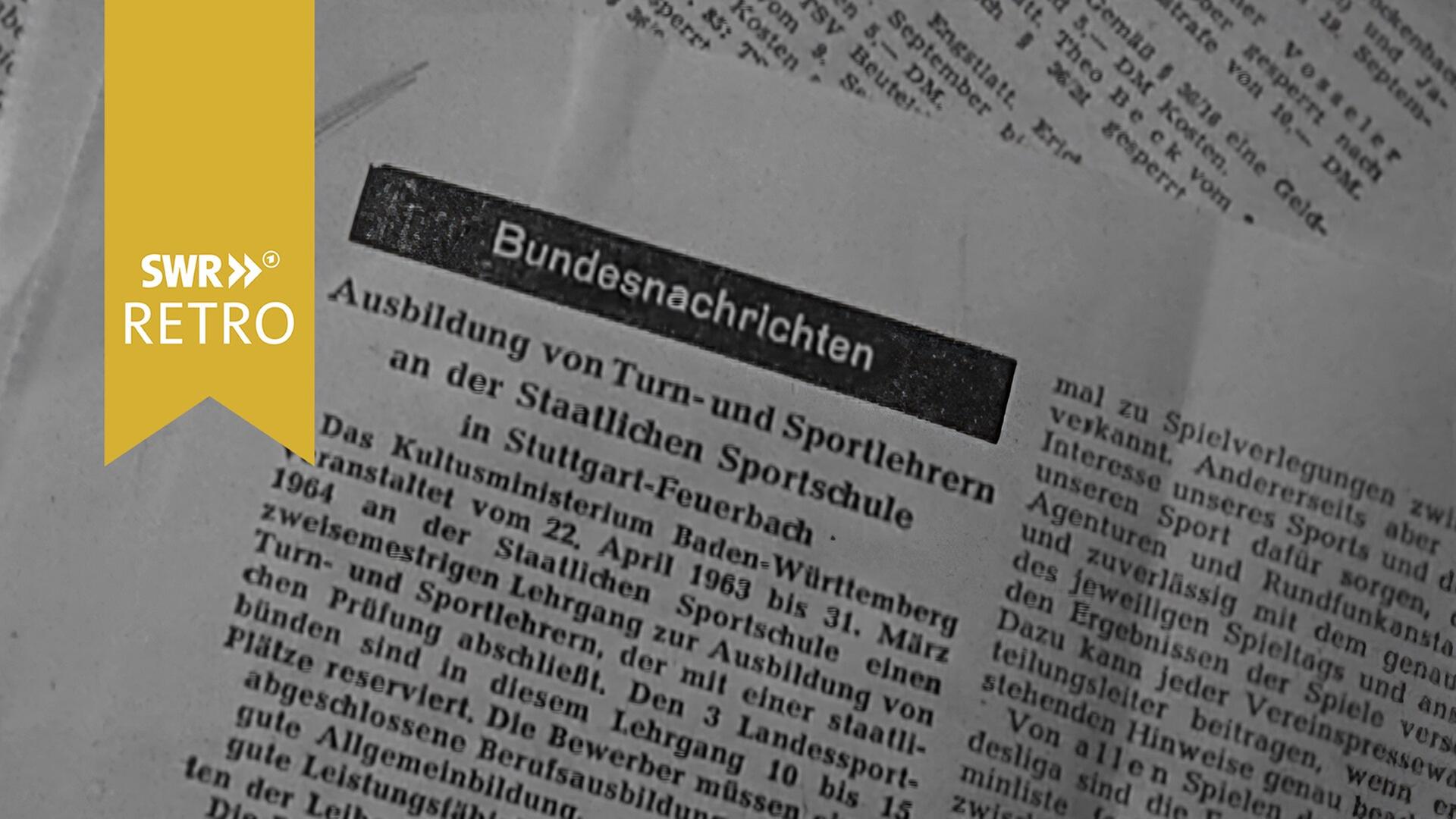 Lehrermangel damals · Baden-Württemberg sucht Sportlehrer