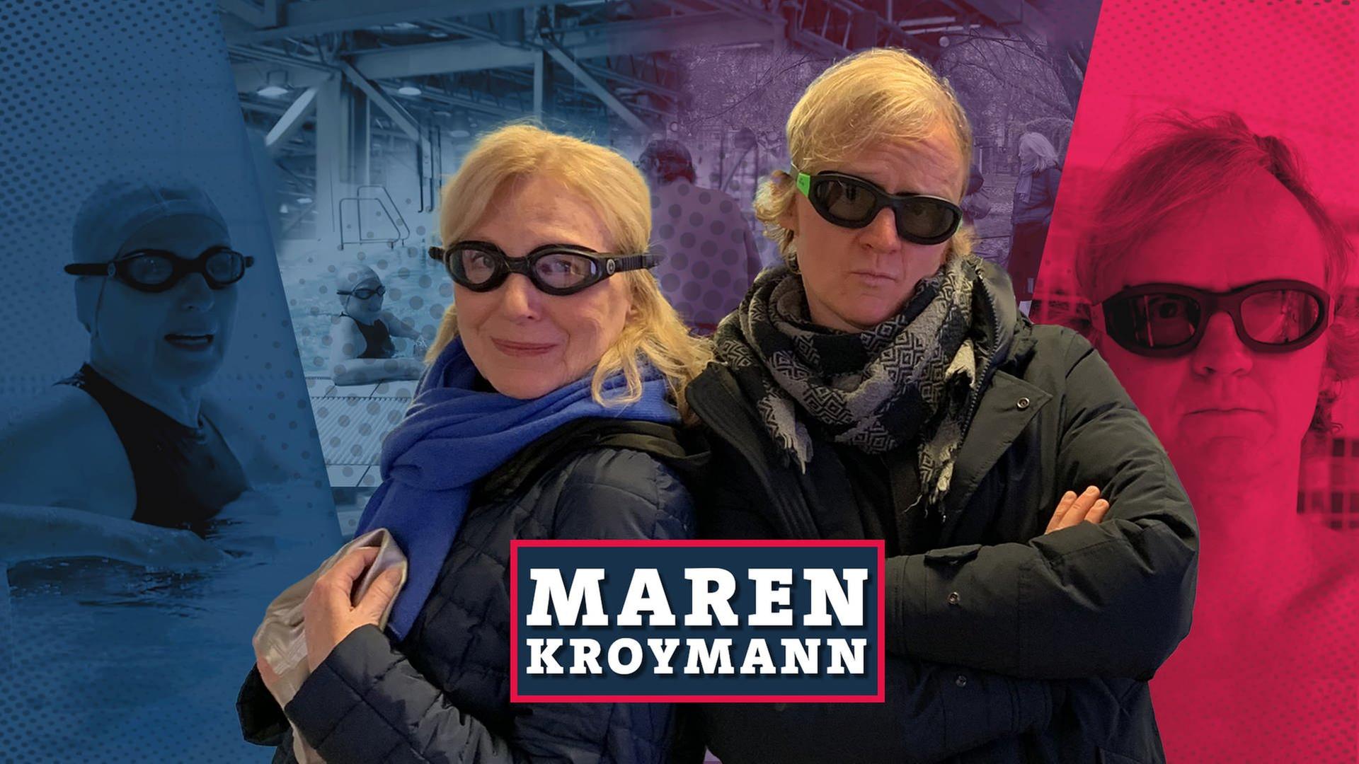 Maren Kroymann schwimmt gerne mit Kraul-Kappen