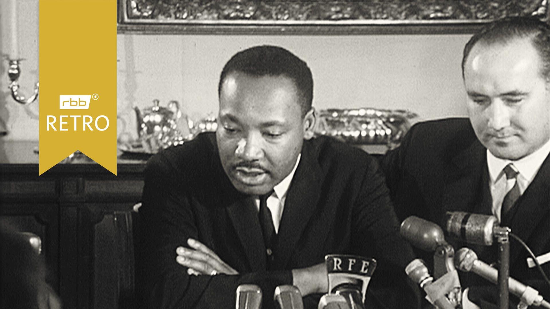 Martin Luther King - Pressekonferenz in Berlin