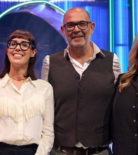 Mit Anni Friesinger und Hannes Ringlstetter