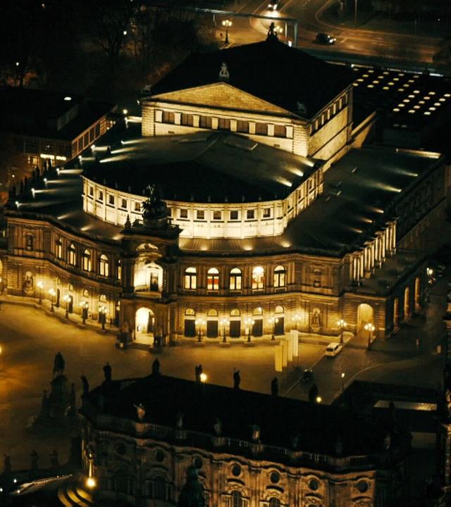 Mitteldeutschland bei Nacht