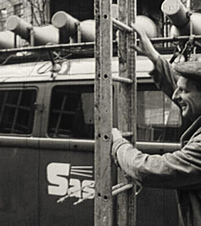 Neues Plakat an der Sektorengrenze