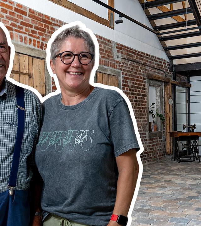 Opa baut mit Familie alte Scheune aus