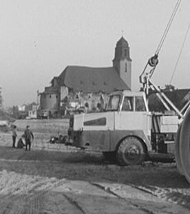 Pfarrkirche St. Antonius in Völklingen-Fenne weicht Bundesstraße B 406