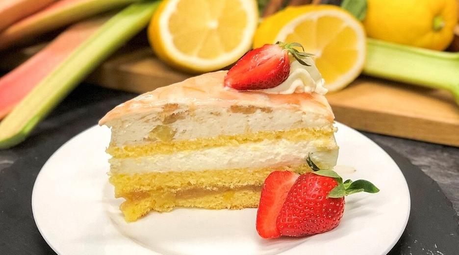 Rhabarber-Quark-Torte