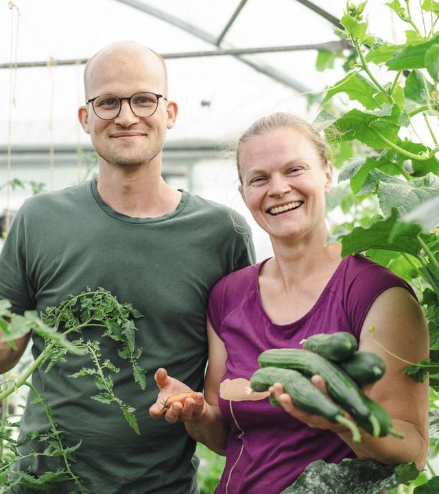 Rinder und Gemüse vom Biohof in Ostwestfalen - Maria und Sebastian