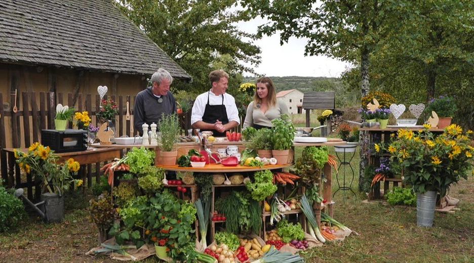 Römersalat mit Garnelen