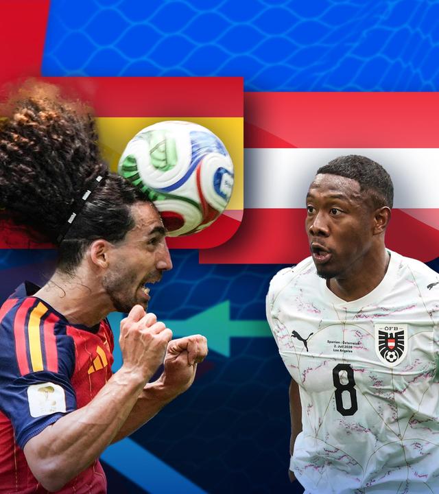Spanien gegen Österreich - das Re-Live