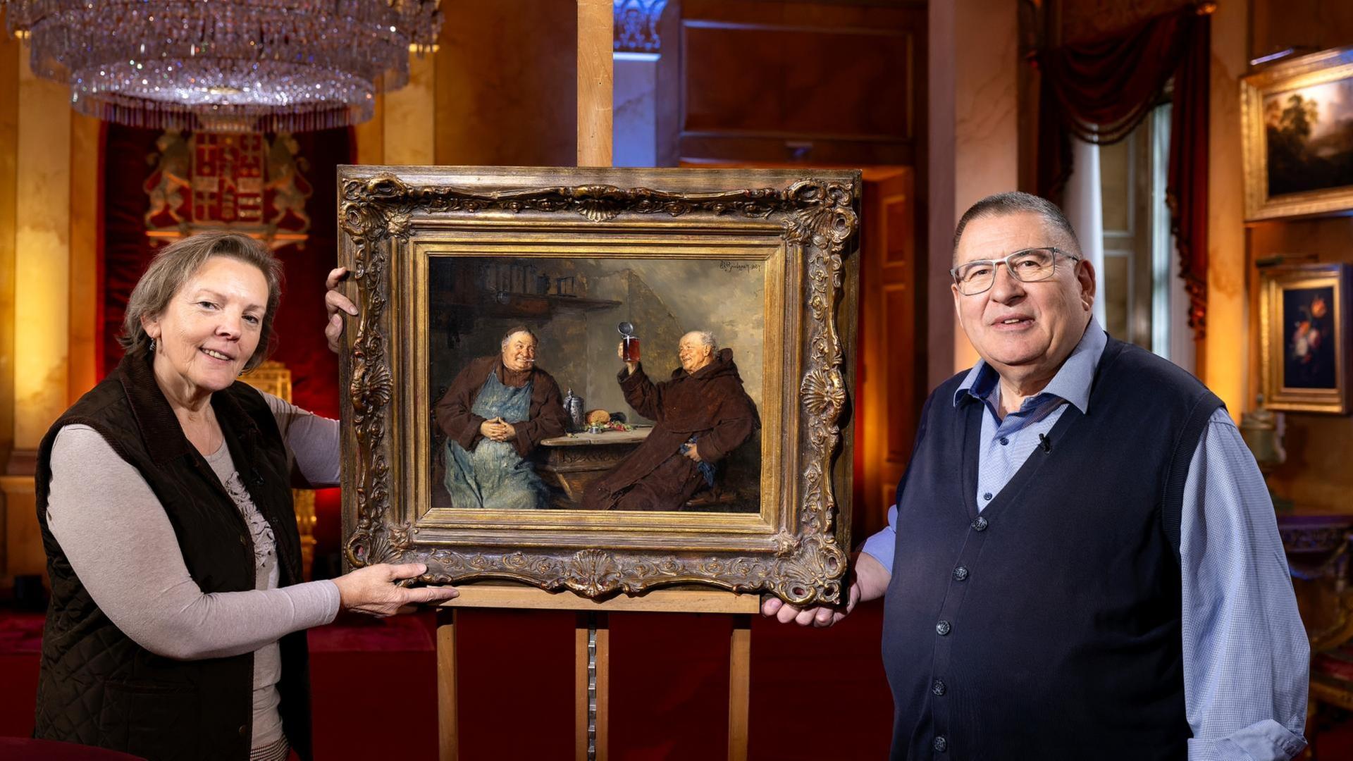 Überraschender Wert · Gemälde "Mönche" und mehr