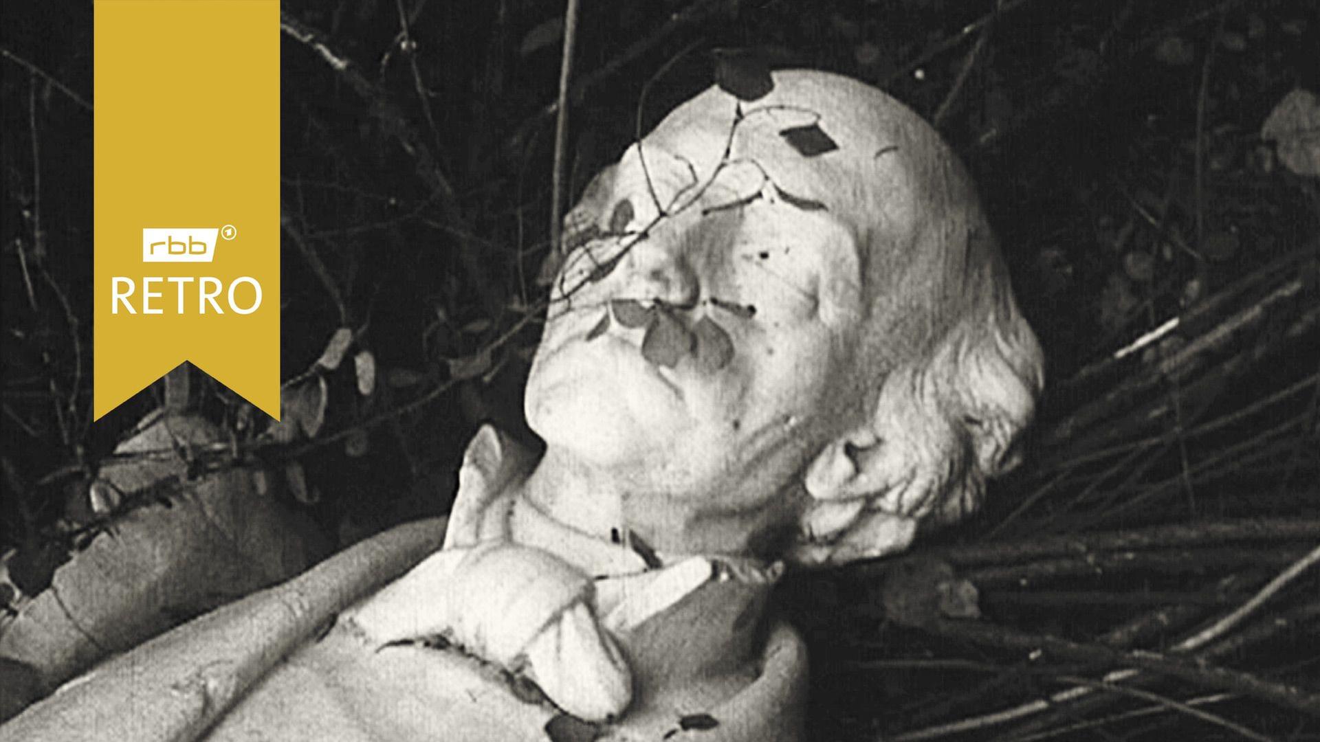 Uhland-Denkmal umgestürzt