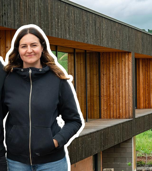 Wohnen Mitten im Weinberg: Unser schwarzes Holzhaus in der Natur
