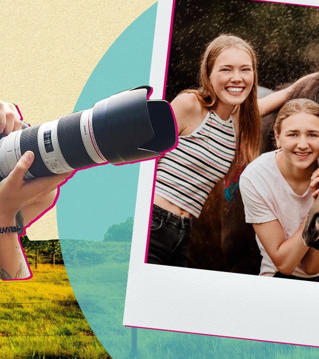 Fotoshooting mit Lia, Lea & den Pferden