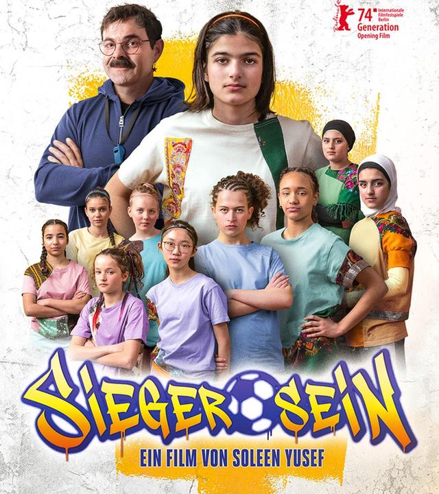 Fußball, Freundschaft, Teamwork: Sieger sein