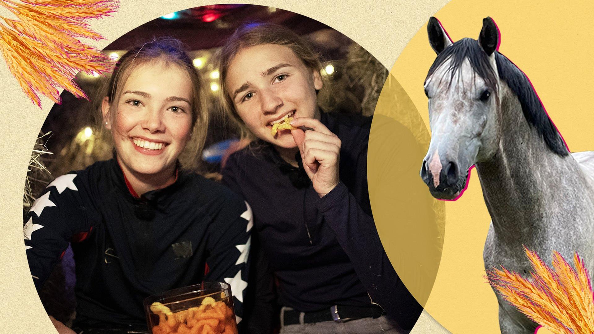 Lias und Leas Übernachtung im Heu