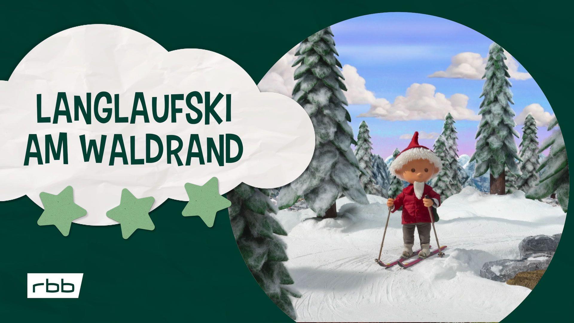 Sandmännchen Rahmengeschichten: Langlaufski am Waldrand - Unser Sandmännchen