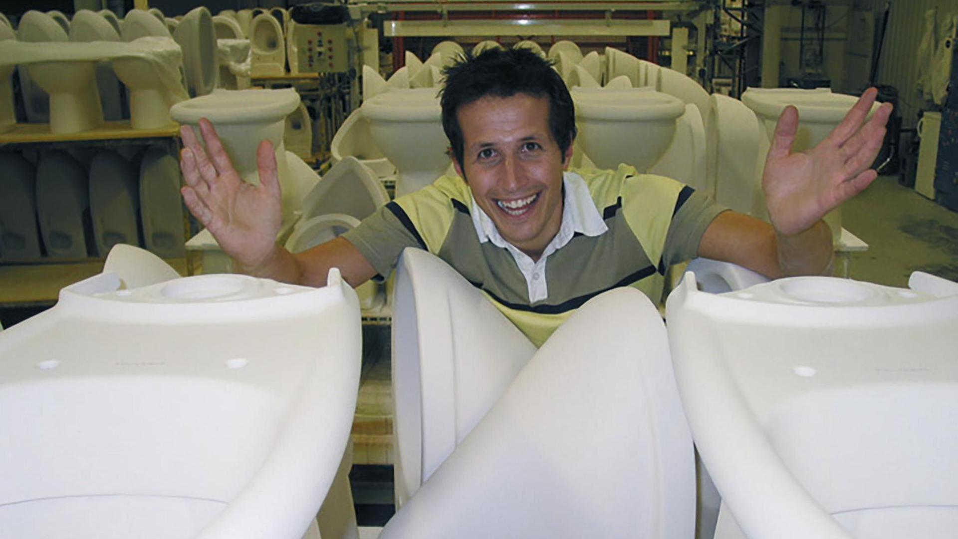 Wie kommt der Sprung in die Schüssel?