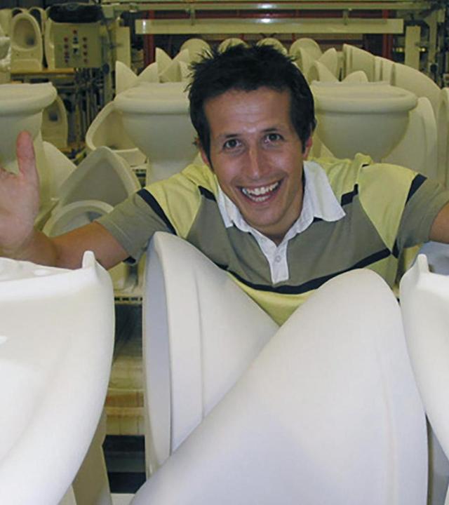 Wie kommt der Sprung in die Schüssel?