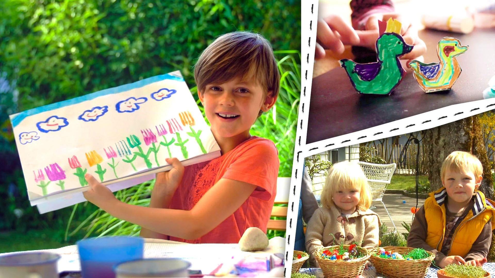 2884. Wir suchen Ostereier, basteln Entenküken und malen Blumen