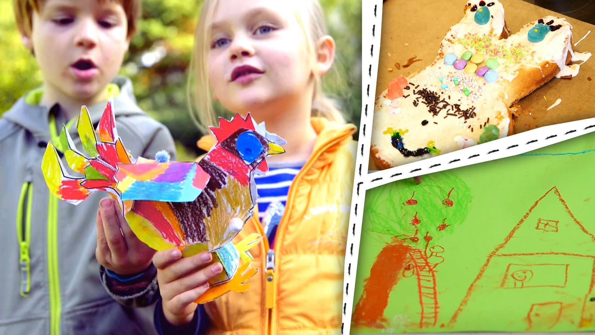 Bald ist Ostern! Wir backen Kuchen, basteln und malen