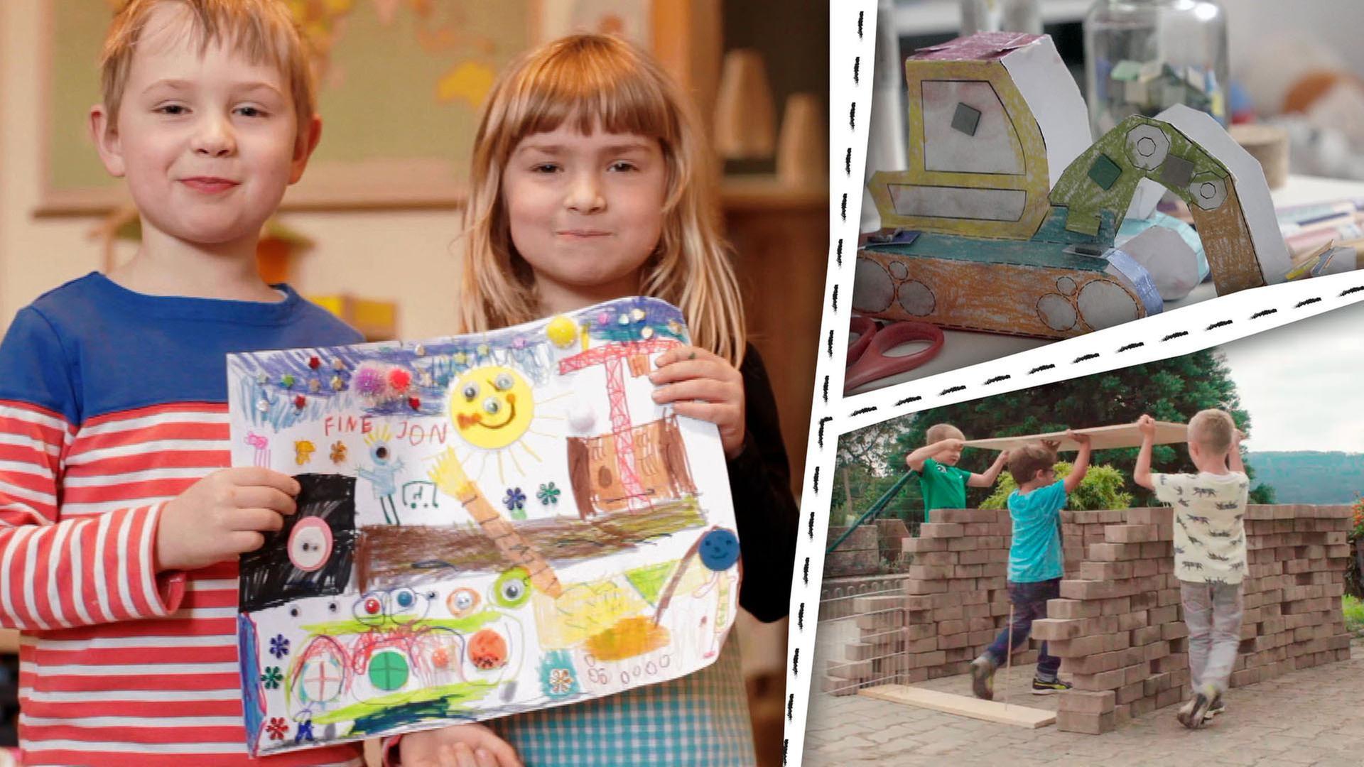 Baustellen und Bagger - Wir malen, basteln und bauen