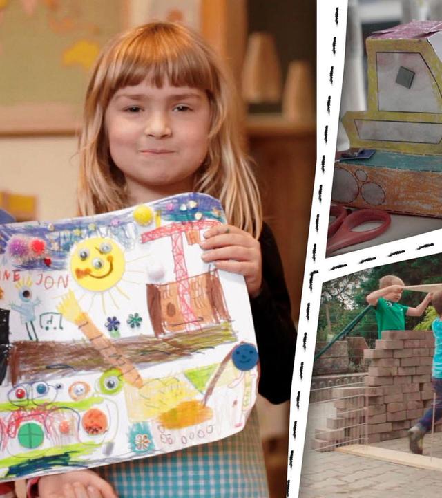 Baustellen und Bagger - Wir malen, basteln und bauen