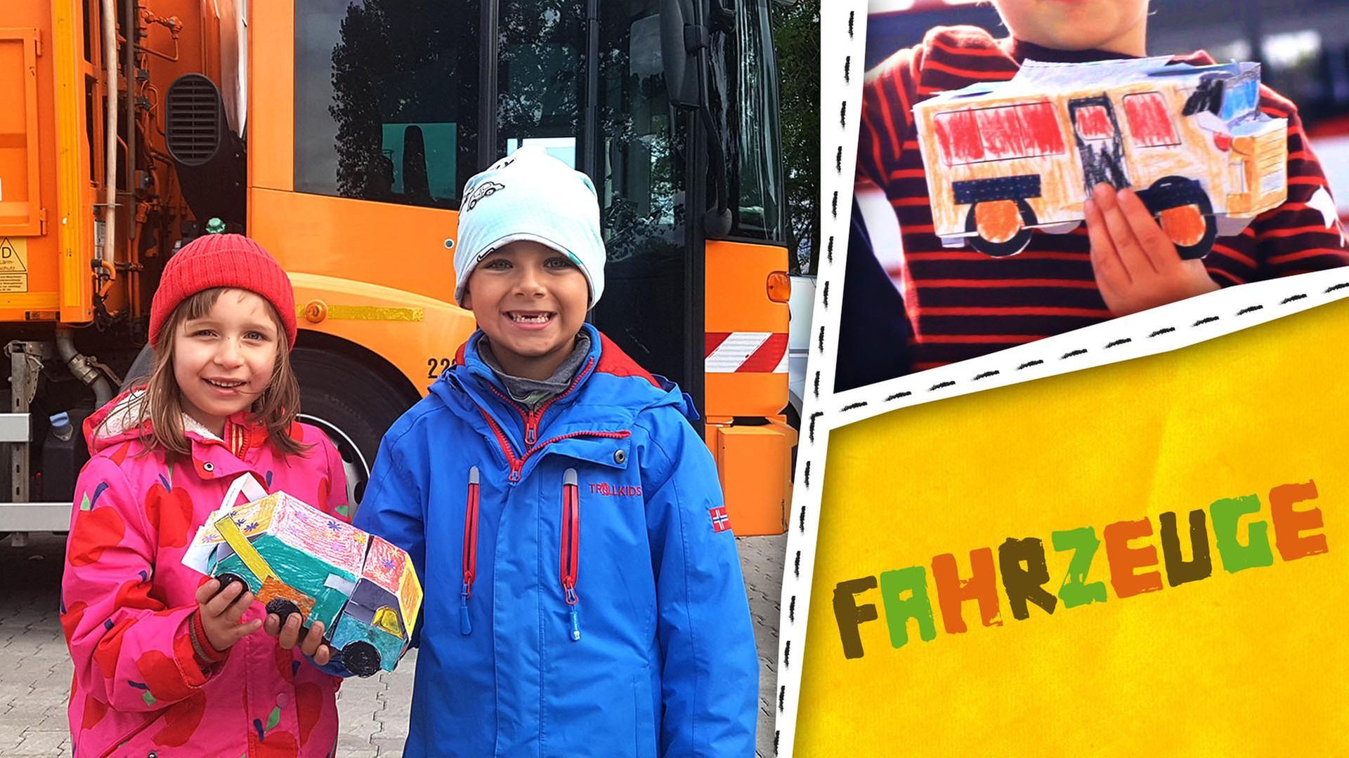 Bus, Müllauto und Traktor - Wir basteln große Fahrzeuge