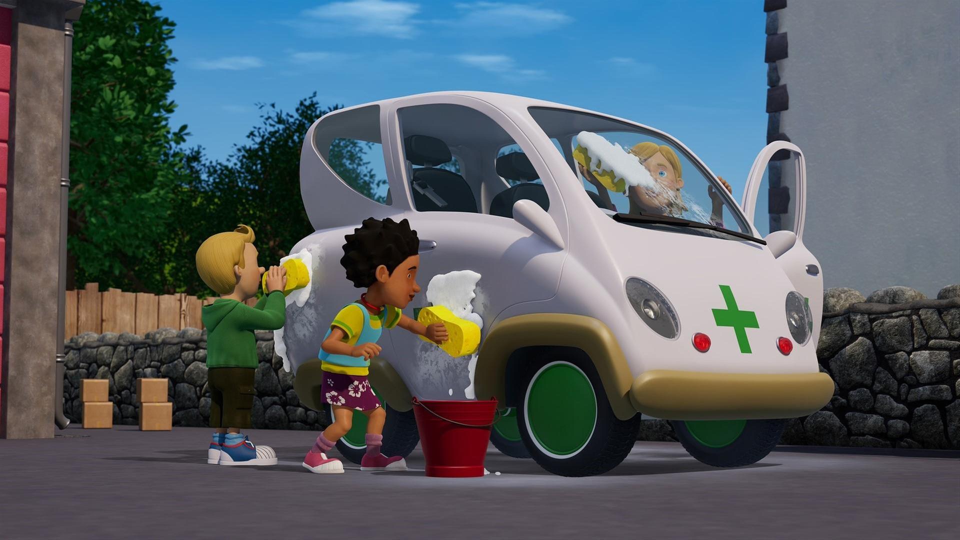 Chaos beim Autowaschen