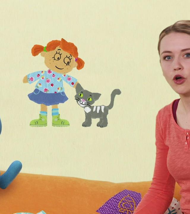 Claras Katze strickt