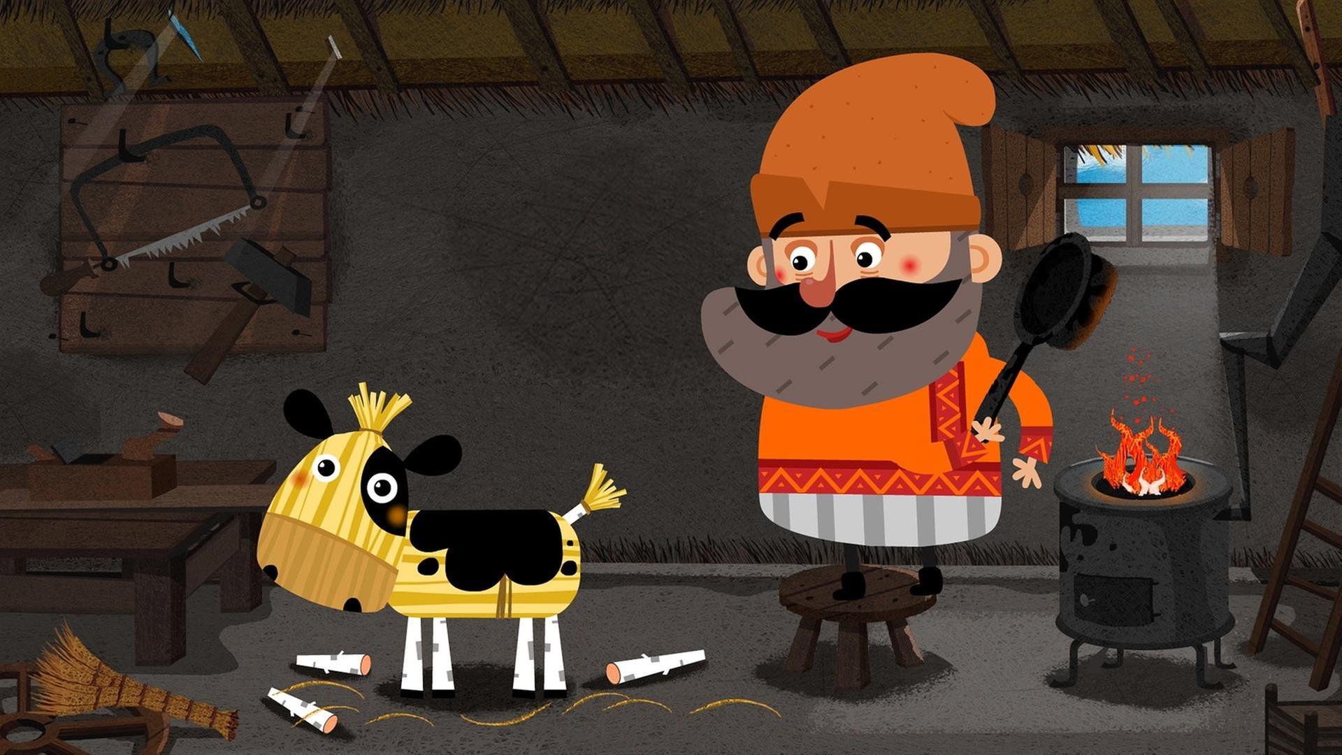 Das Stierkalb aus Stroh