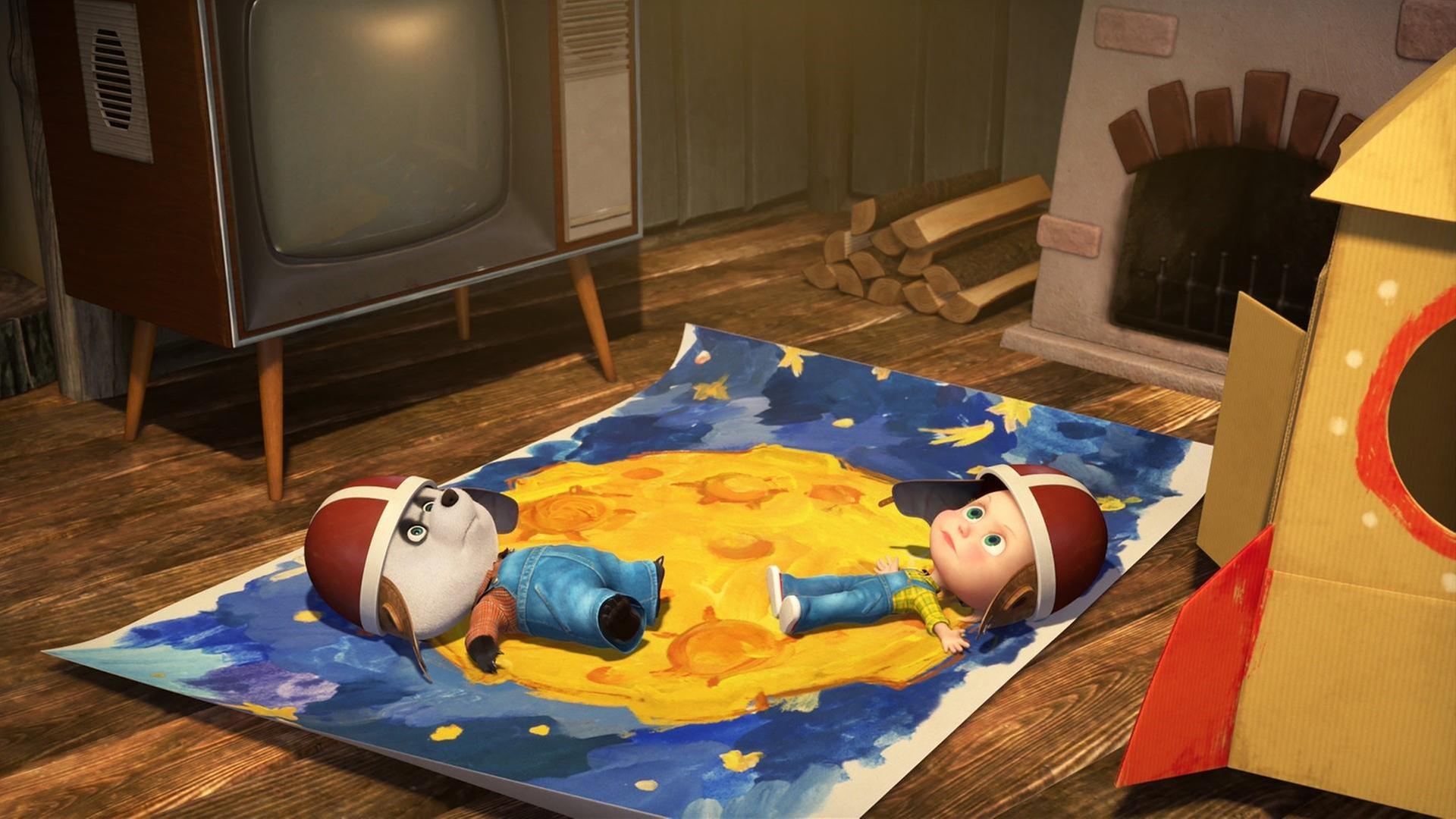 Die ersten Kinder auf dem Mond