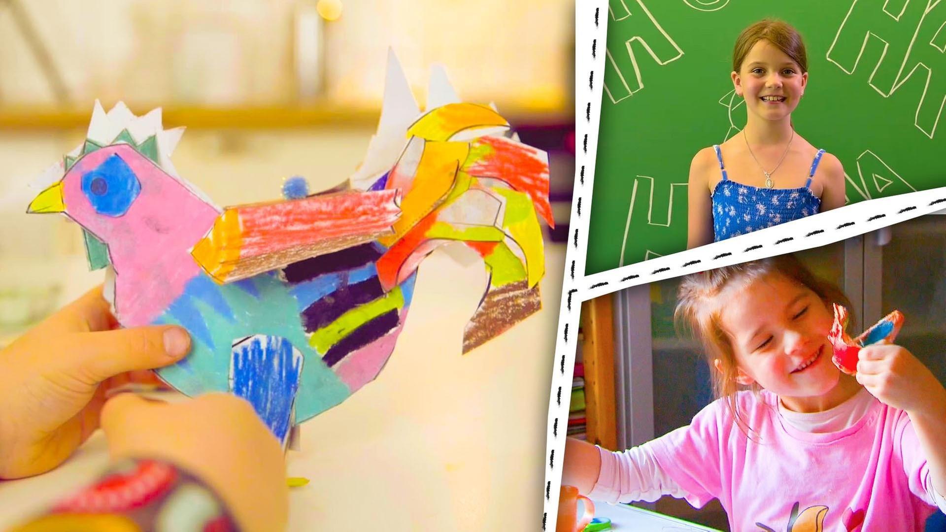 Die Hühner sind los! Wir basteln und malen Hühner