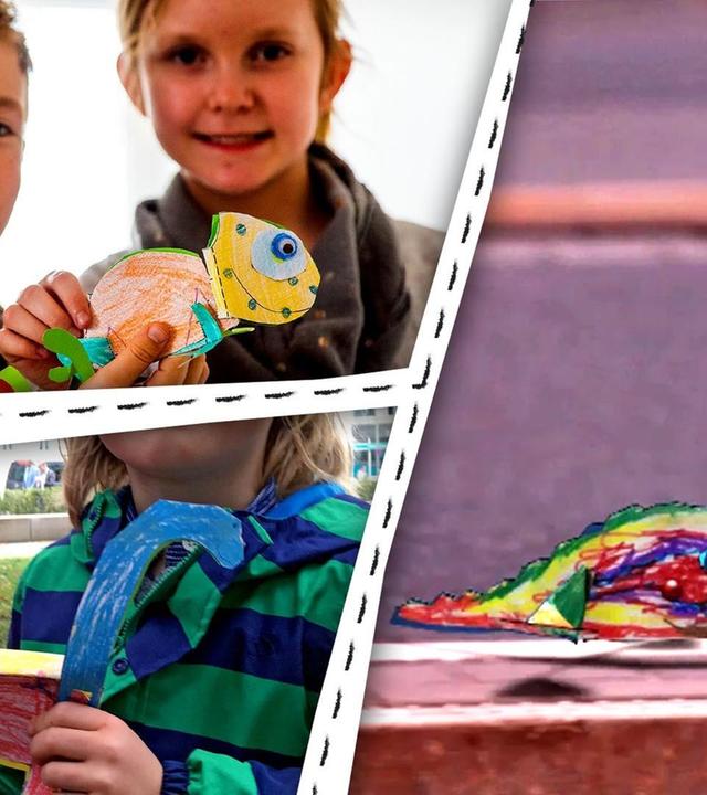 Dino, Chamäleon und Krokodil - wir basteln Reptilien