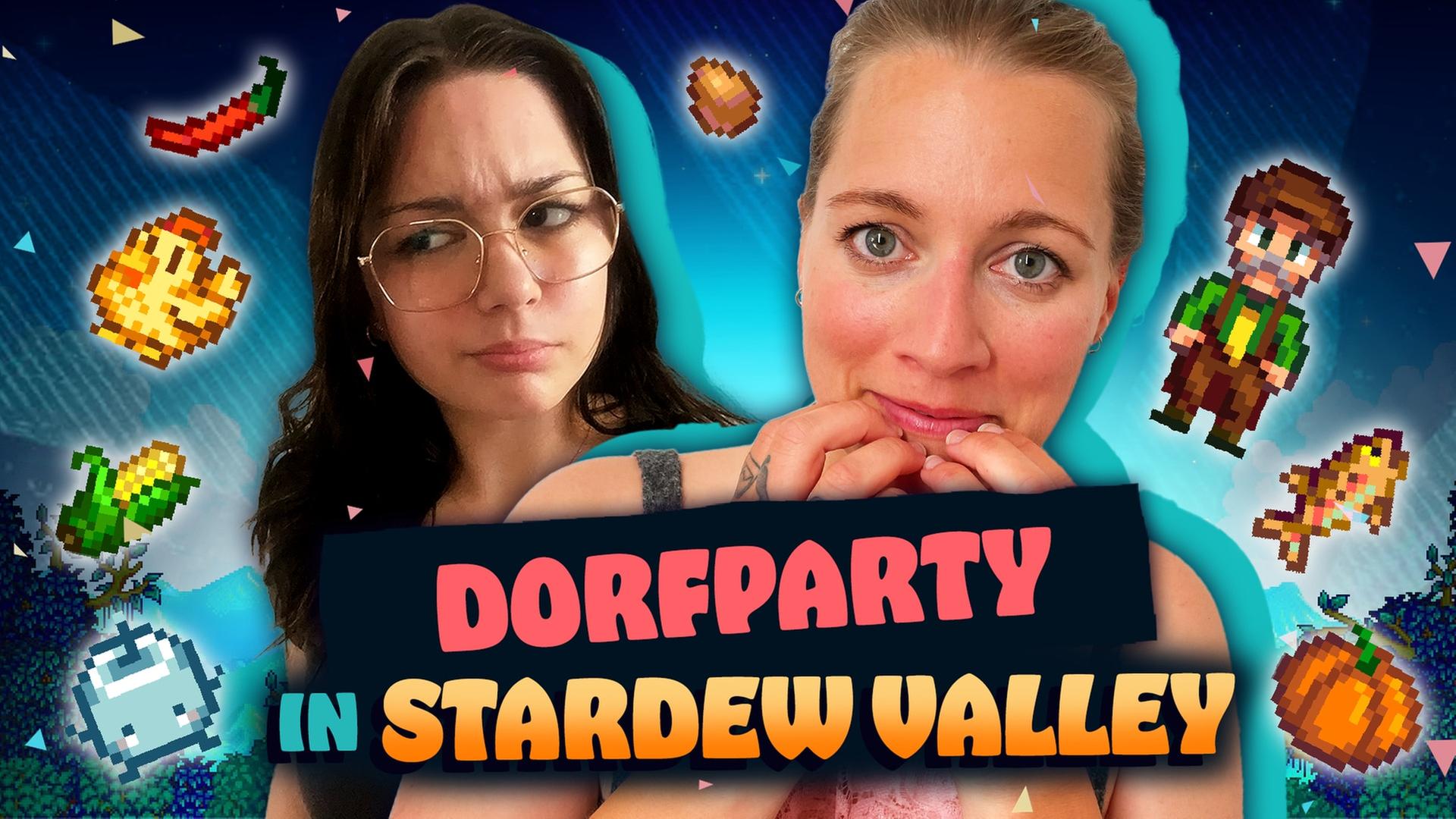 Dorfparty in Stardew Valley mit Freiraumreh