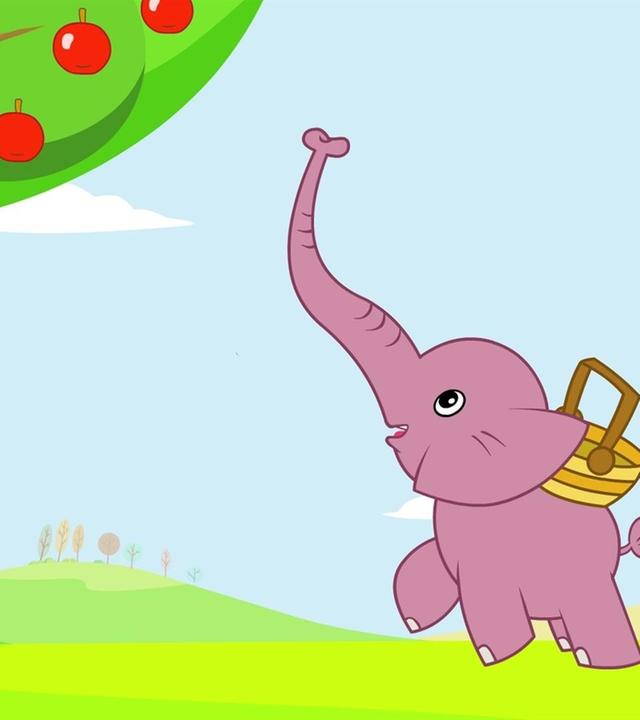 Ein Rüssel voller Äpfel