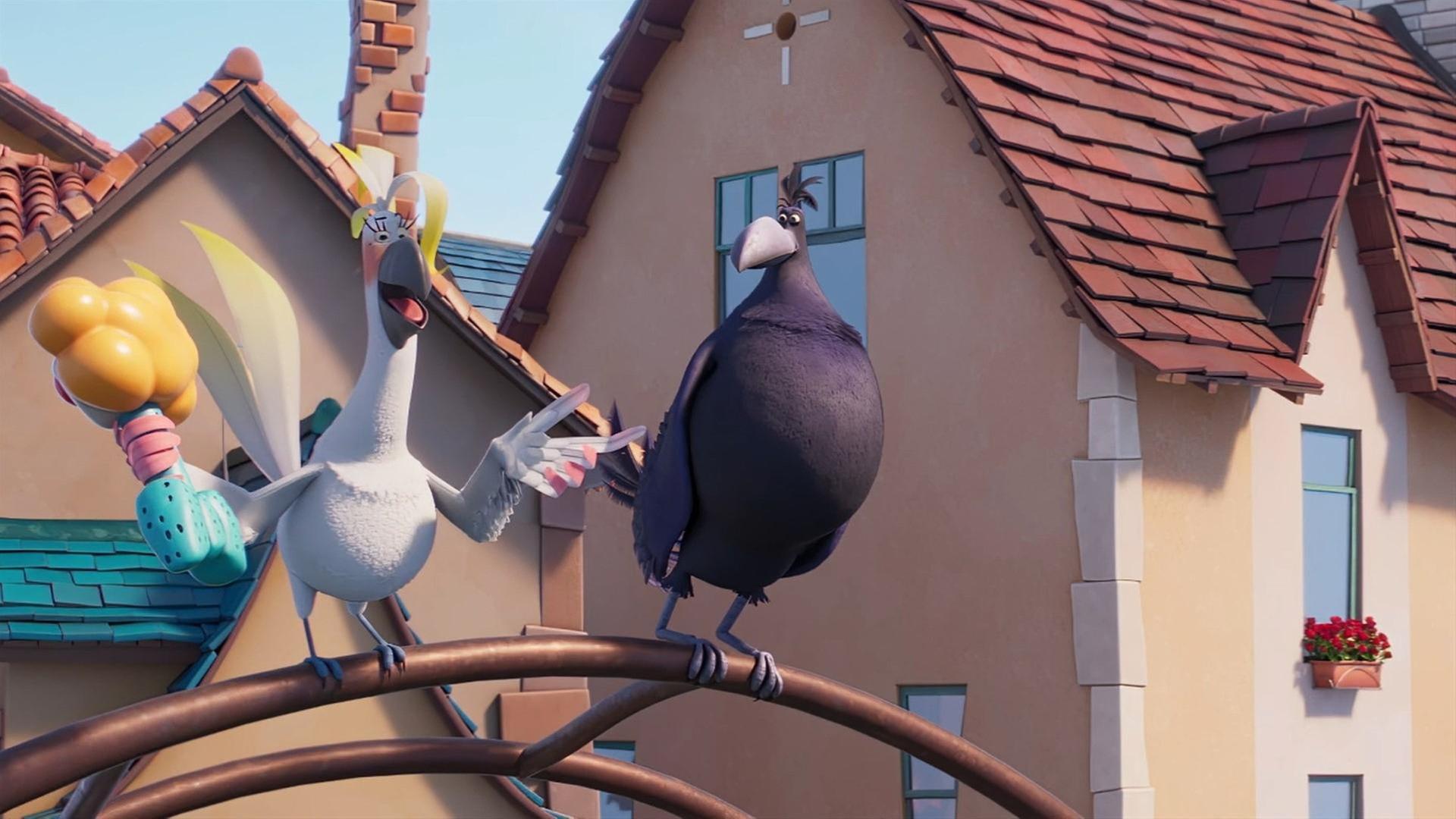 Ein Vogel macht die Fliege