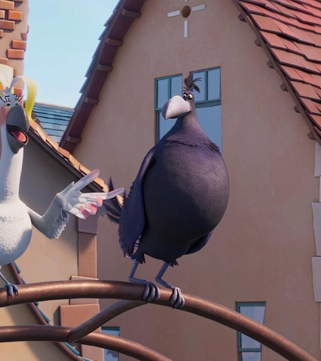 Ein Vogel macht die Fliege