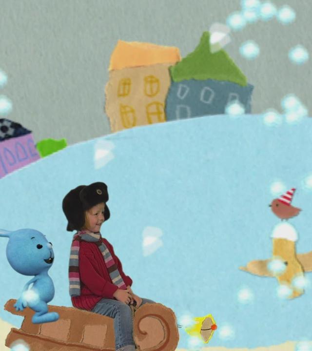 Eine lustige Schlittenfahrt