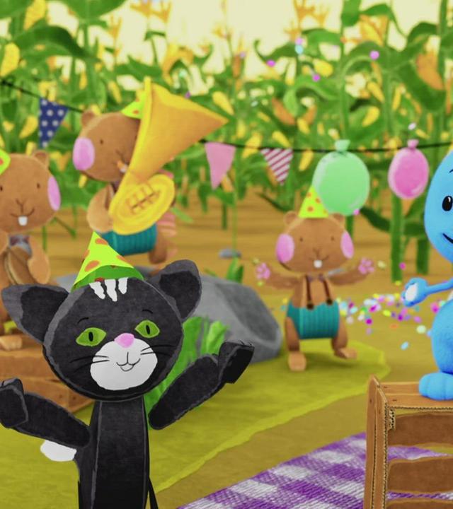 Eine Überraschungsparty für das Eichhörnchen