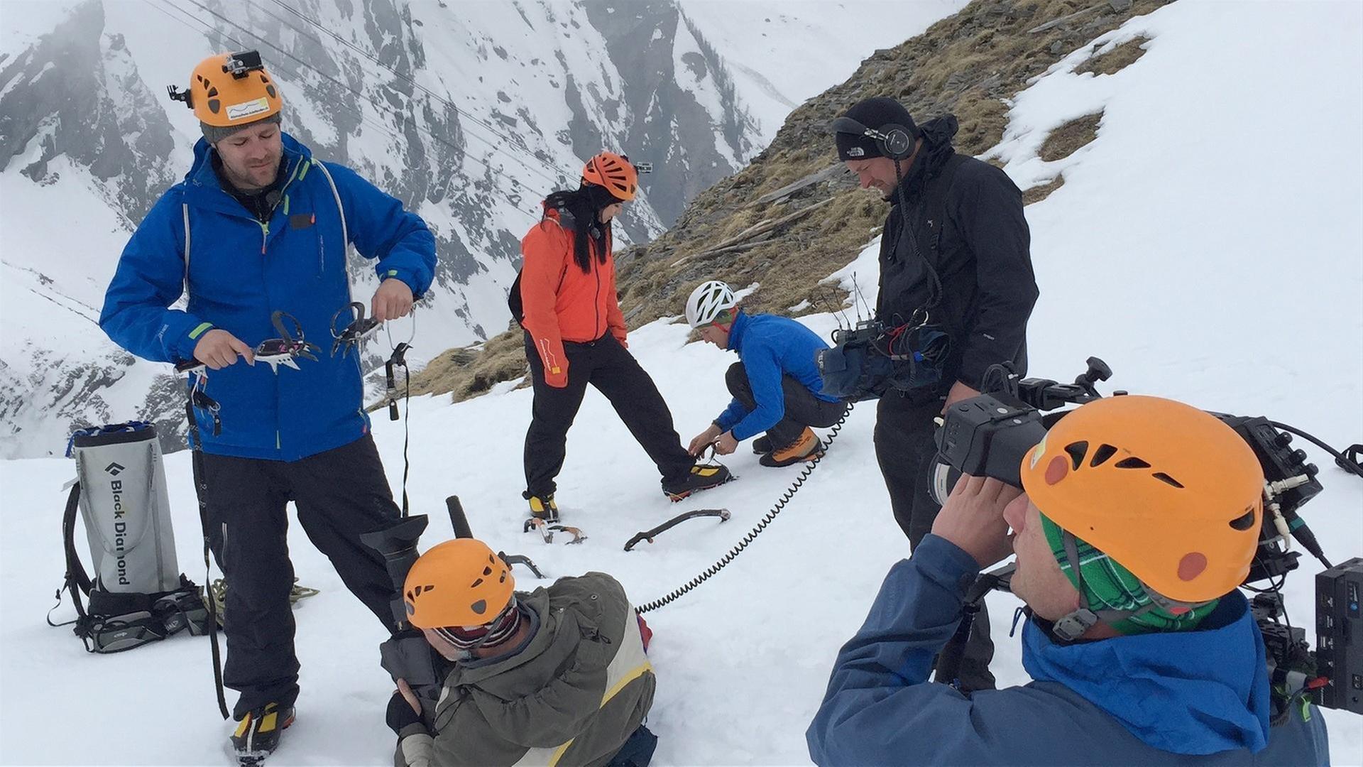 Eisklettern mit Ben und Jess, Winterwoche Tag 3