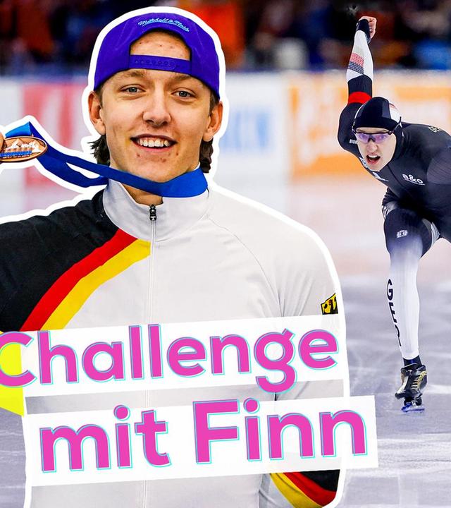 Eisschnelllauf mit Finn Sonnekalb