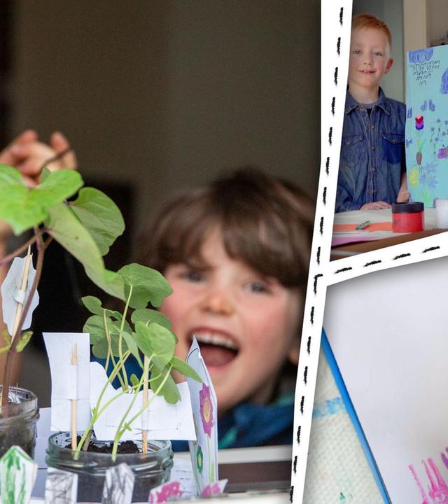 Es wird Frühling - wir basteln einen Fenstergarten und malen