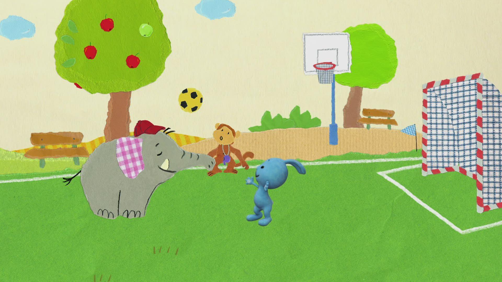 Fangen und Fußball spielen