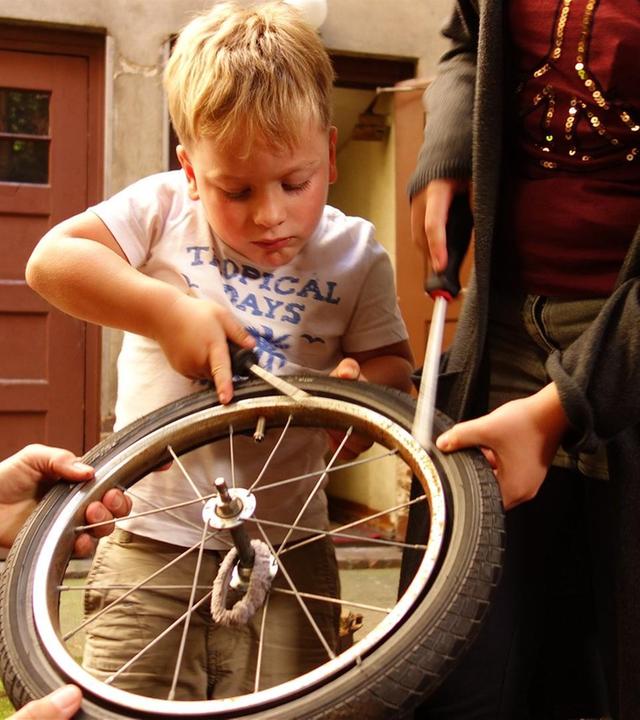 Felix und der kaputte Reifen