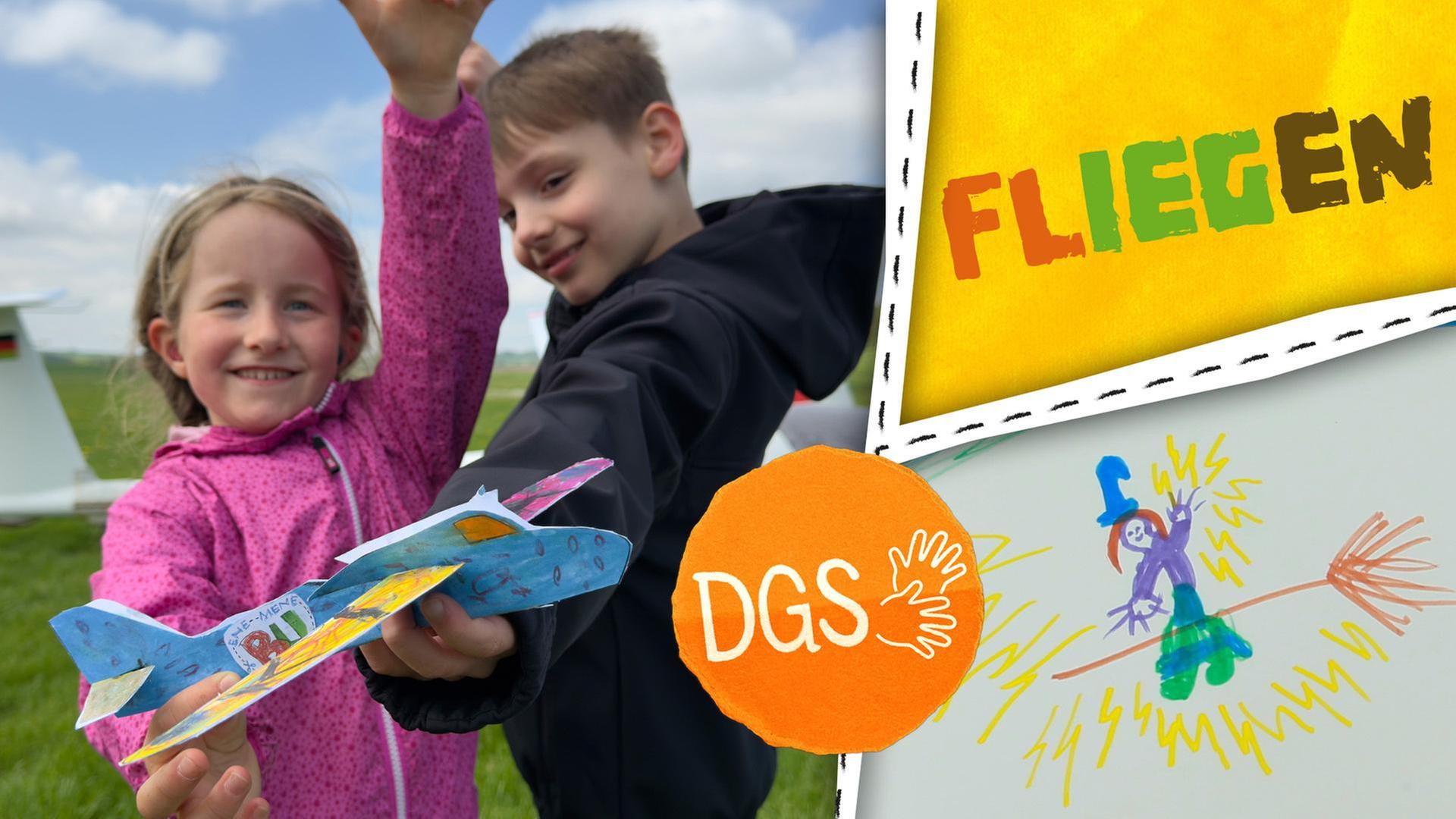 Fliegende Hexen, fliegende Einhörner und Flugzeuge (Gebärdensprache)