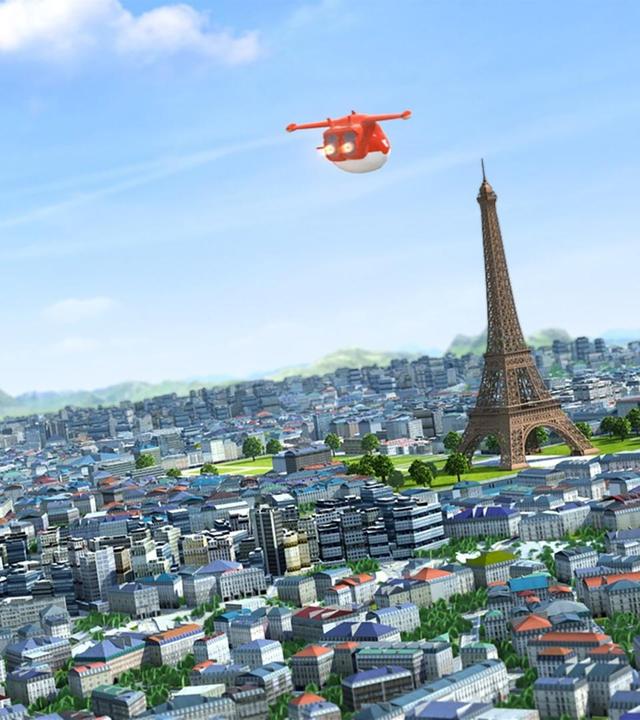 Fliegende Riesentorte