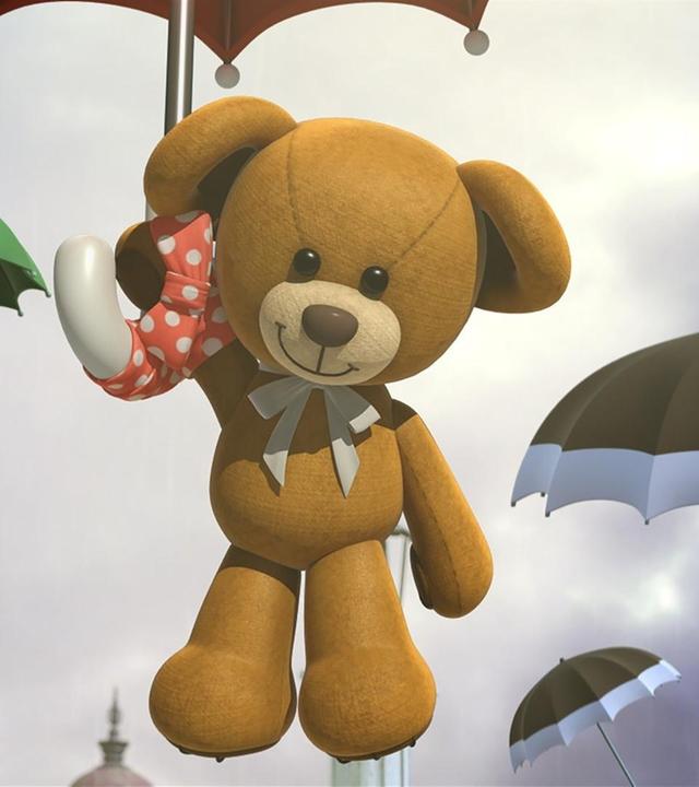 Fliegender Teddybär