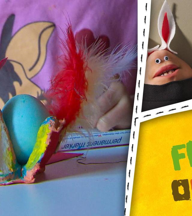 Frohe Ostern! Wir basteln Osternester und ein Osterhuhn